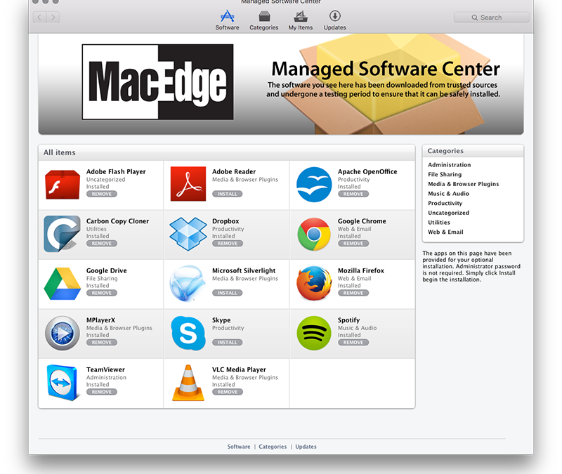 ManagedSoftwareCenter MacEdge