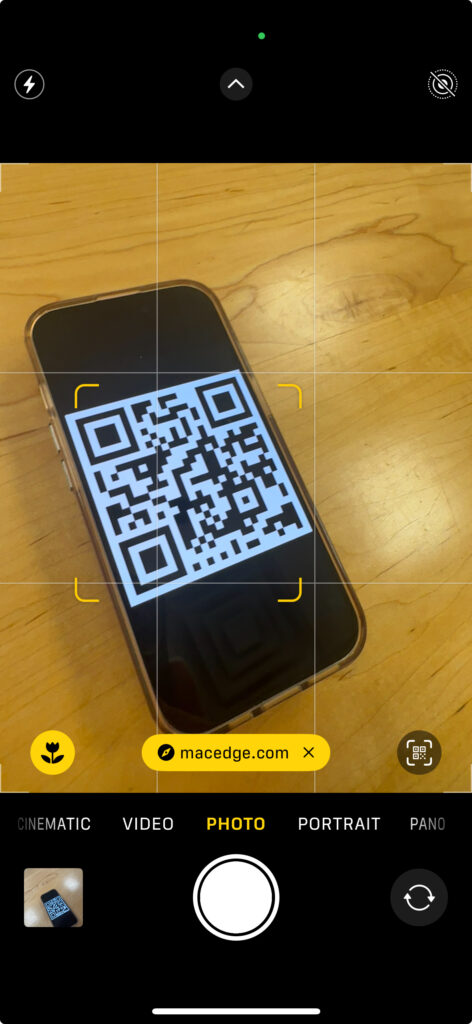 Where does the QR code take you?